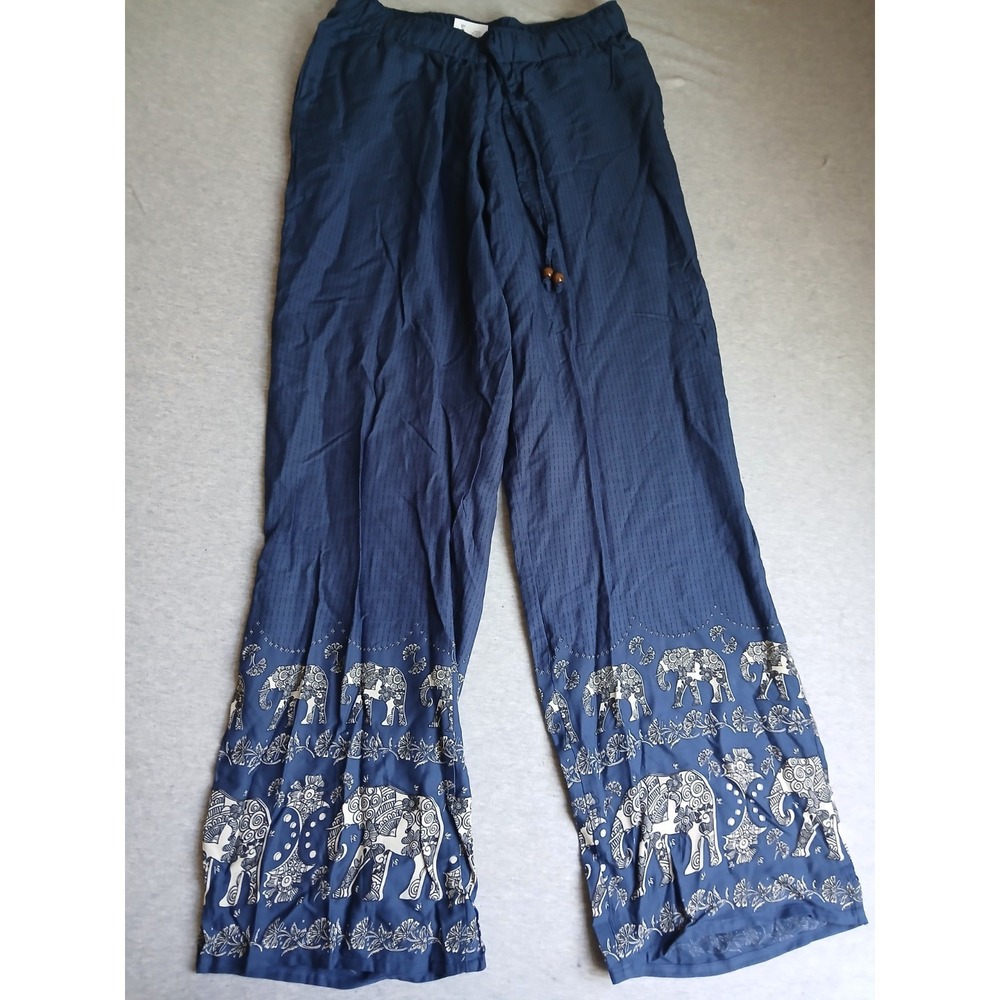 Sudara Pants Small Punjammies Pull On Elephant Boho Sleep Lounge Peasant